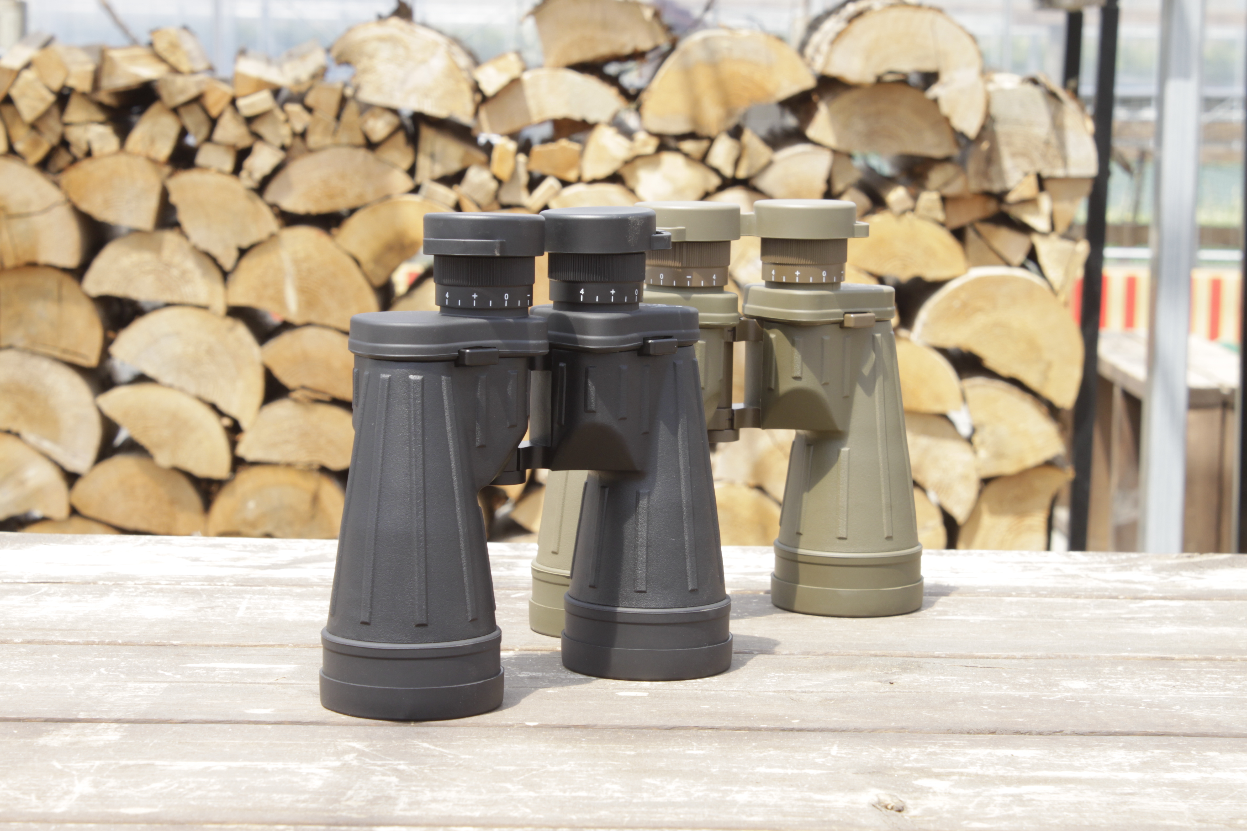 双眼鏡 10倍 50mm カラーバリエーション ブラック カーキ